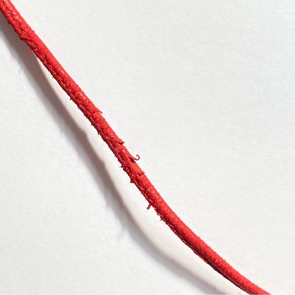 AQUAZZURA CHRISTY RED PATENT LEATHER ANKLE LACE UP POINTY TOE BALLET FLATS - Picture 13 of 13